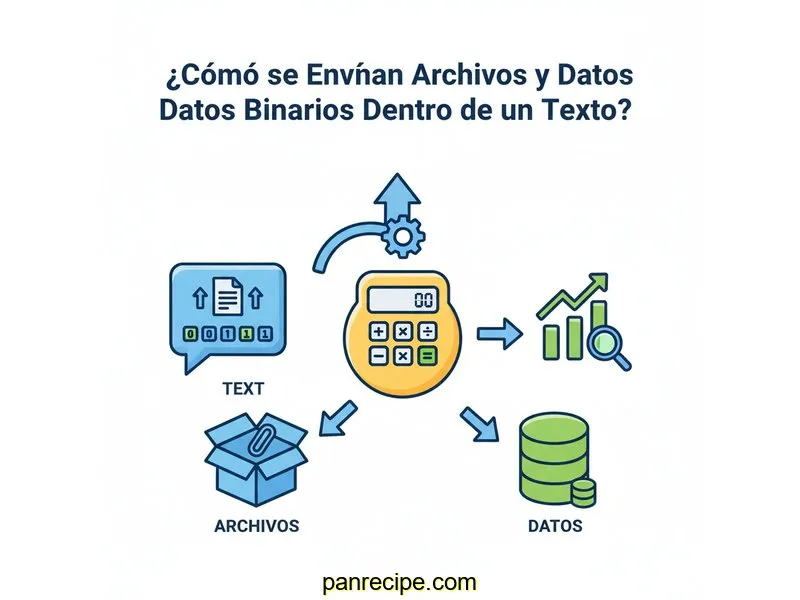 ¿Cómo se Envían Archivos y Datos Binarios Dentro de un Texto?