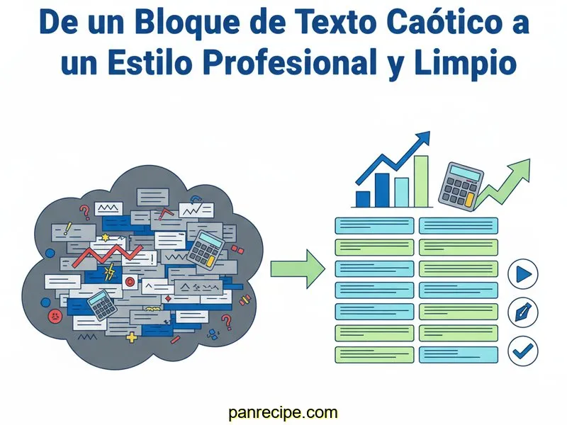 De un Bloque de Texto Caótico a un Estilo Profesional y Limpio